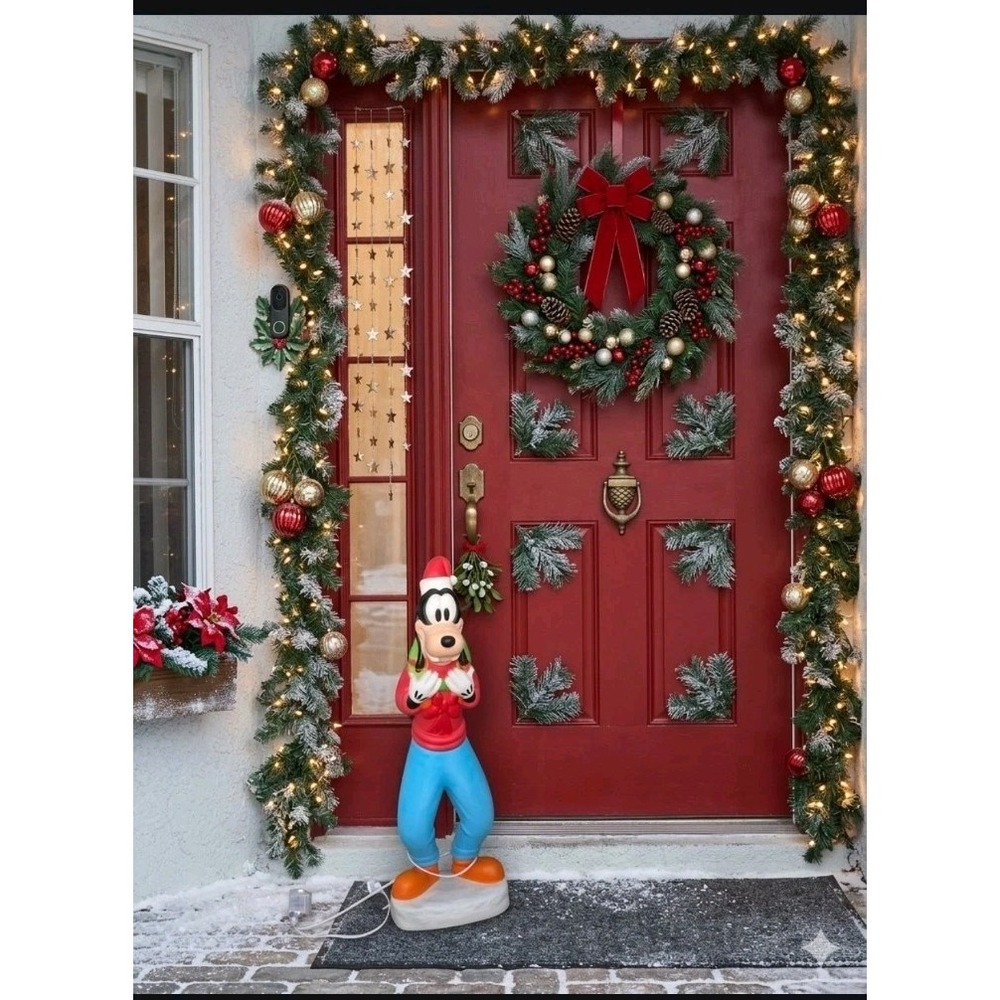 Disney Goofy Christmas Blow Mold Light Up Holiday Decor Gemmy 2026